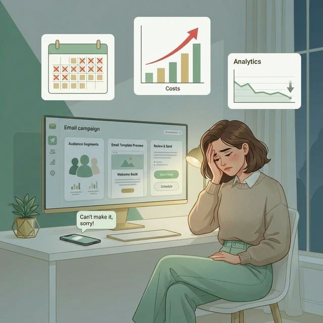 Frustration — zu spät, zu teuer